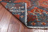 Turkmen Ersari Handmade Wool Runner Rug - 3' 11" X 12' 6"