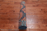 Turkmen Ersari Handmade Wool Runner Rug - 3' 11" X 12' 6"