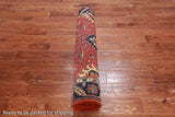 Rust Persian Fine Serapi Hand-Knotted Wool Runner Rug - 3' 11" X 11' 8"