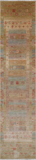 Tribal Persian Gabbeh Handmade Wool Runner Rug - 2' 7" X 11' 8"