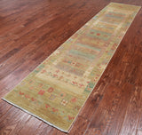 Tribal Persian Gabbeh Handmade Wool Runner Rug - 2' 7" X 11' 8"