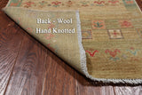 Tribal Persian Gabbeh Handmade Wool Runner Rug - 2' 7" X 11' 8"