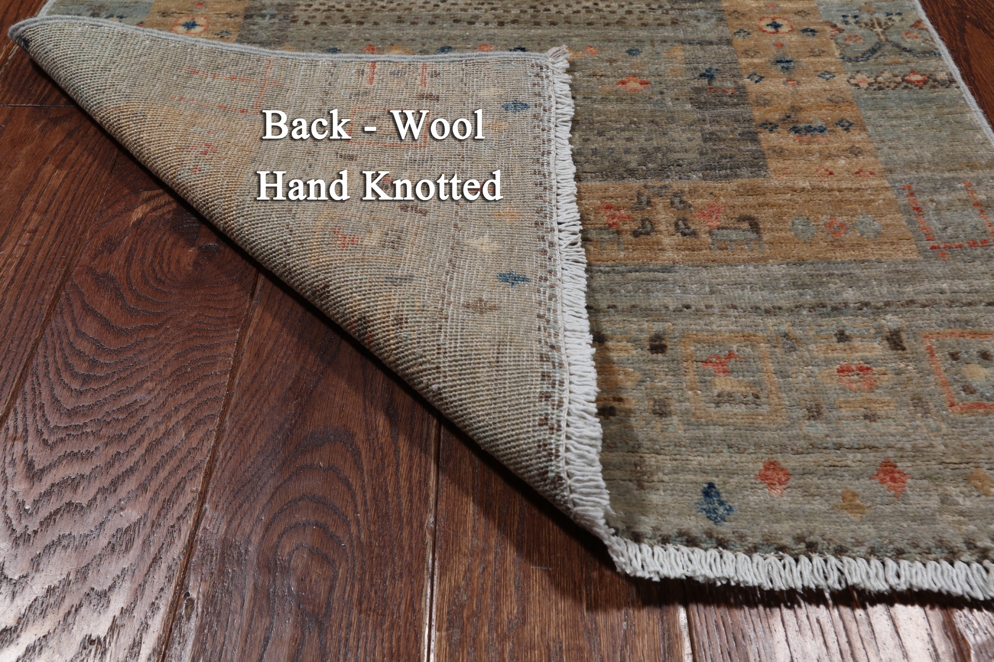 Tribal Persian Gabbeh Handmade Wool Runner Rug - 2' 6" X 11' 3"