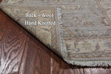 Silver Peshawar Washed Out Handmade Wool Runner Rug - 2' 9" X 11' 11"
