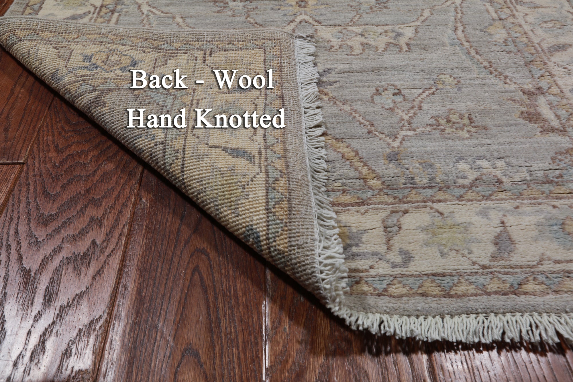 Silver Peshawar Washed Out Handmade Wool Runner Rug - 2' 9" X 11' 11"