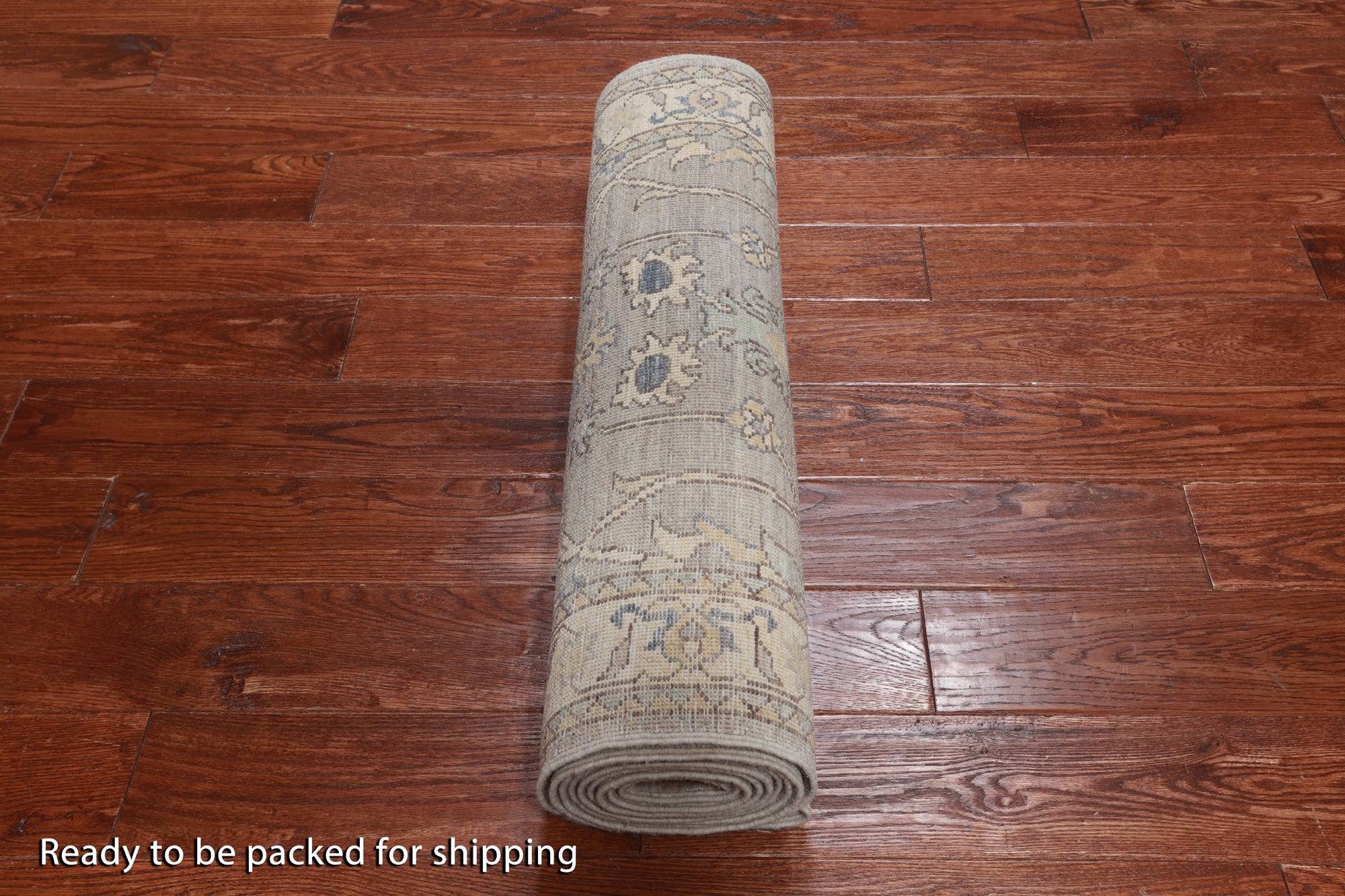 Silver Peshawar Washed Out Handmade Wool Runner Rug - 2' 9" X 11' 11"