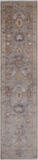 Grey Peshawar Washed Out Handmade Wool Runner Rug - 2' 7" X 11' 7"