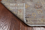 Grey Peshawar Washed Out Handmade Wool Runner Rug - 2' 7" X 11' 7"