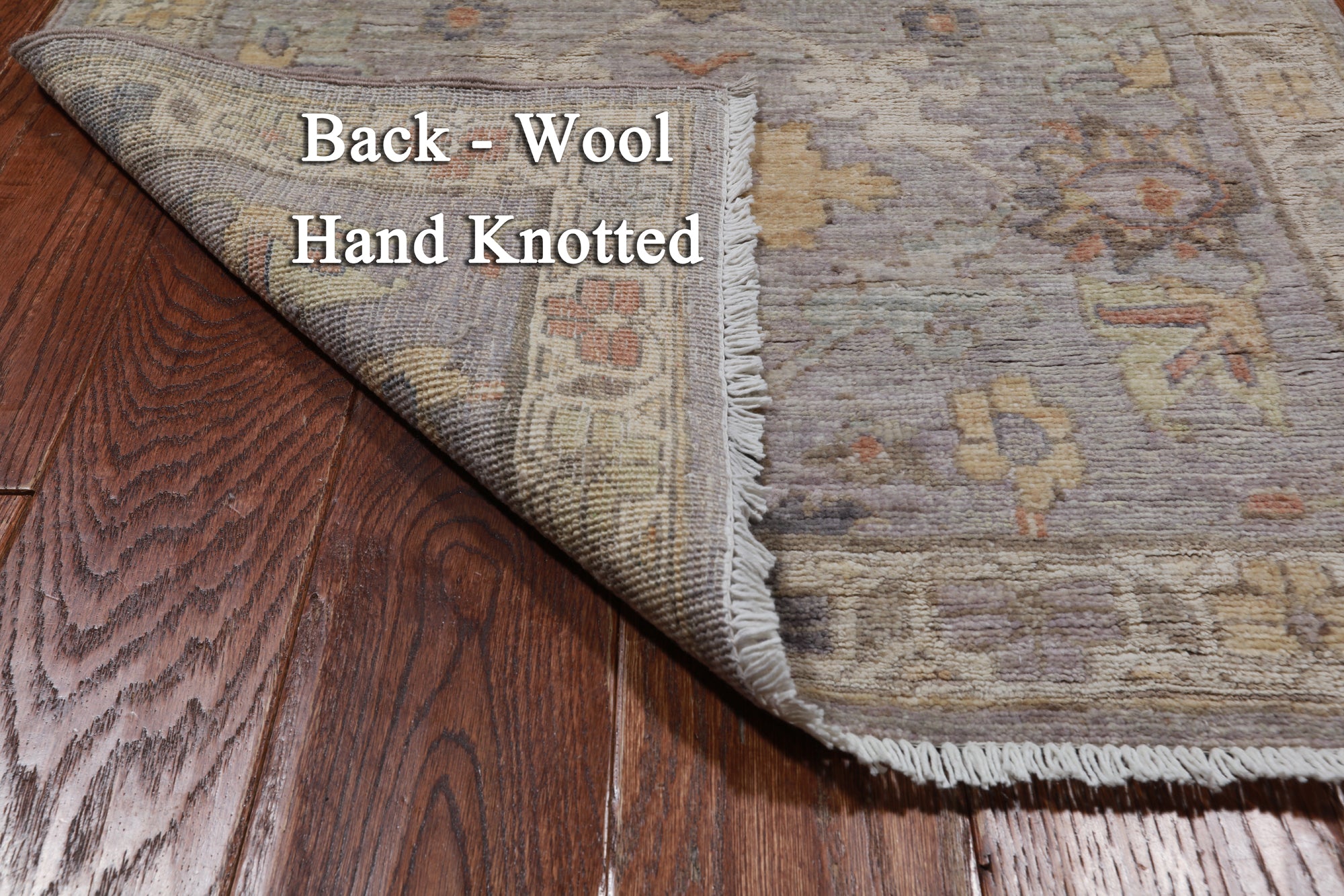 Grey Peshawar Washed Out Handmade Wool Runner Rug - 2' 7" X 11' 7"