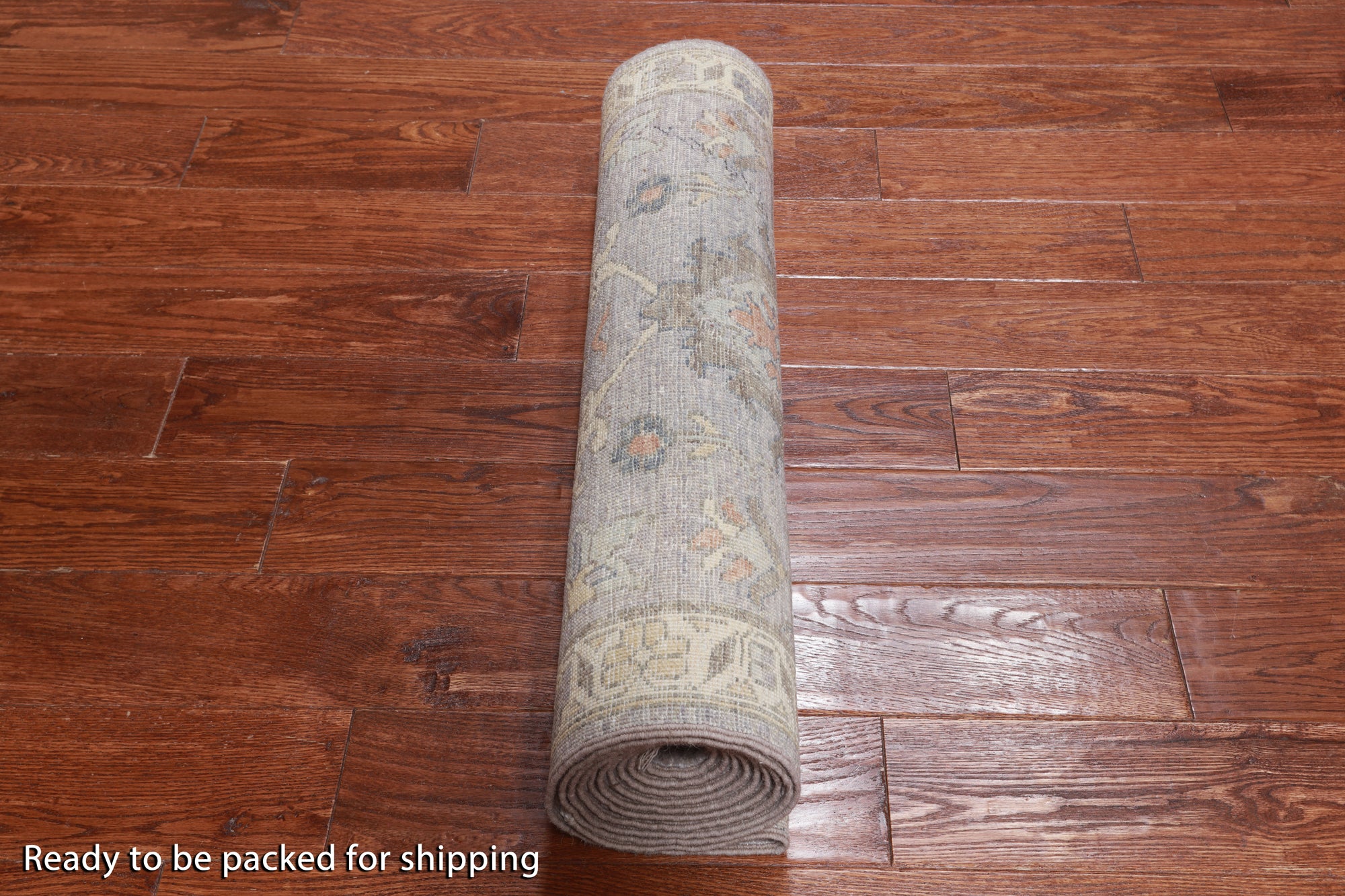 Grey Peshawar Washed Out Handmade Wool Runner Rug - 2' 7" X 11' 7"