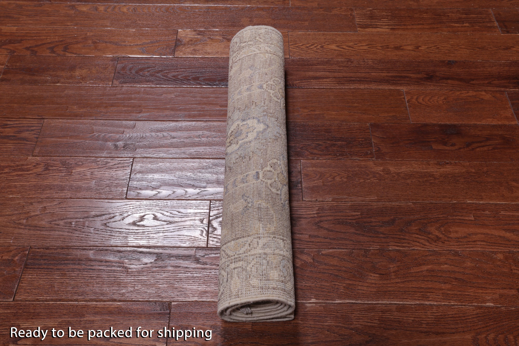 Grey Peshawar Washed Out Handmade Wool Runner Rug - 2' 6" X 5' 8"