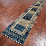 Tribal Persian Gabbeh Handmade Wool Runner Rug - 2' 9" X 15' 0"