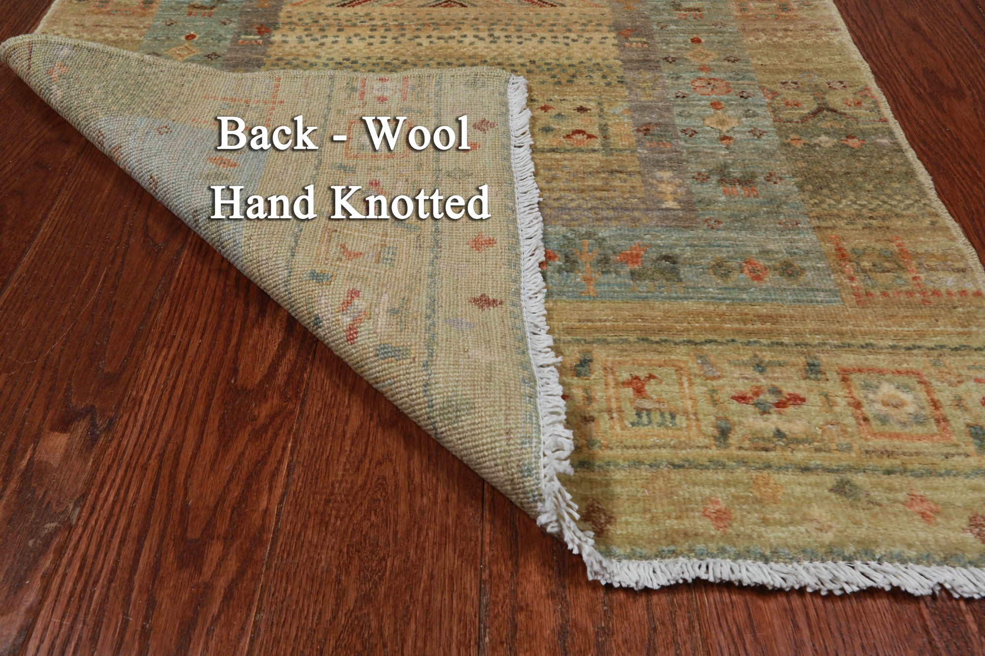 Tribal Persian Gabbeh Hand Knotted Wool Runner Rug - 2' 9" X 15' 1"
