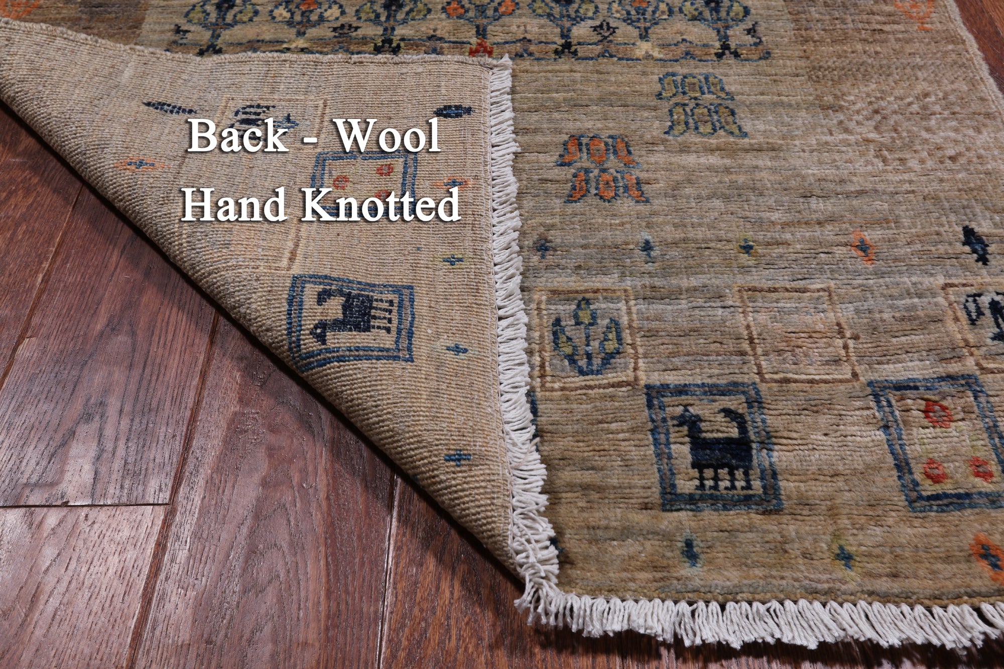 Tribal Persian Gabbeh Hand-Knotted Wool Runner Rug - 2' 10" X 12' 6"