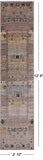 Tribal Persian Gabbeh Hand-Knotted Wool Runner Rug - 2' 10" X 12' 6"