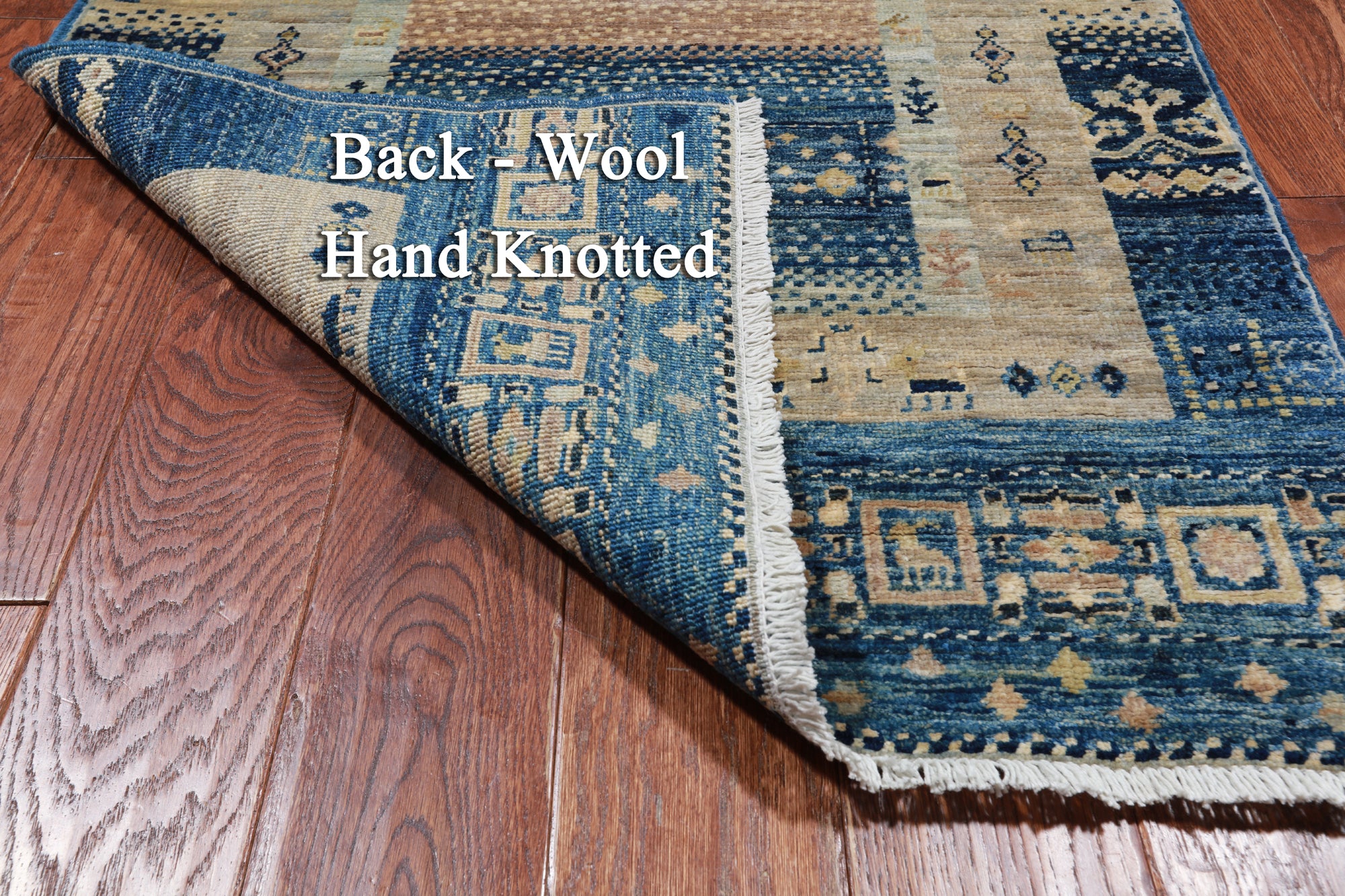 Tribal Persian Gabbeh Handmade Wool Runner Rug - 2' 9" X 11' 7"