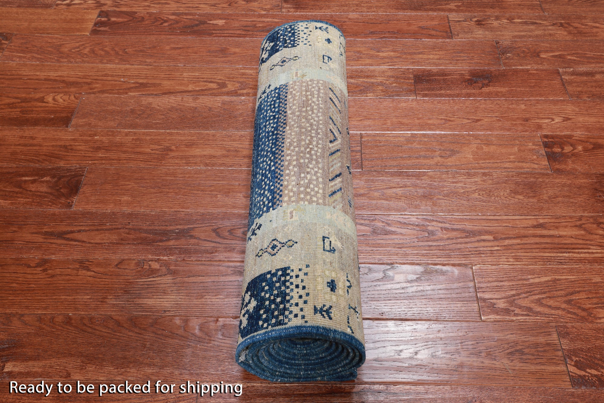 Tribal Persian Gabbeh Handmade Wool Runner Rug - 2' 9" X 11' 7"