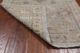 Silver Peshawar Washed Out Handmade Wool Runner Rug - 2' 7" X 11' 5"