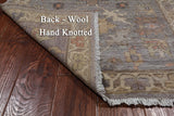 Silver Peshawar Washed Out Hand-Knotted Wool Runner Rug - 2' 10" X 10' 2"