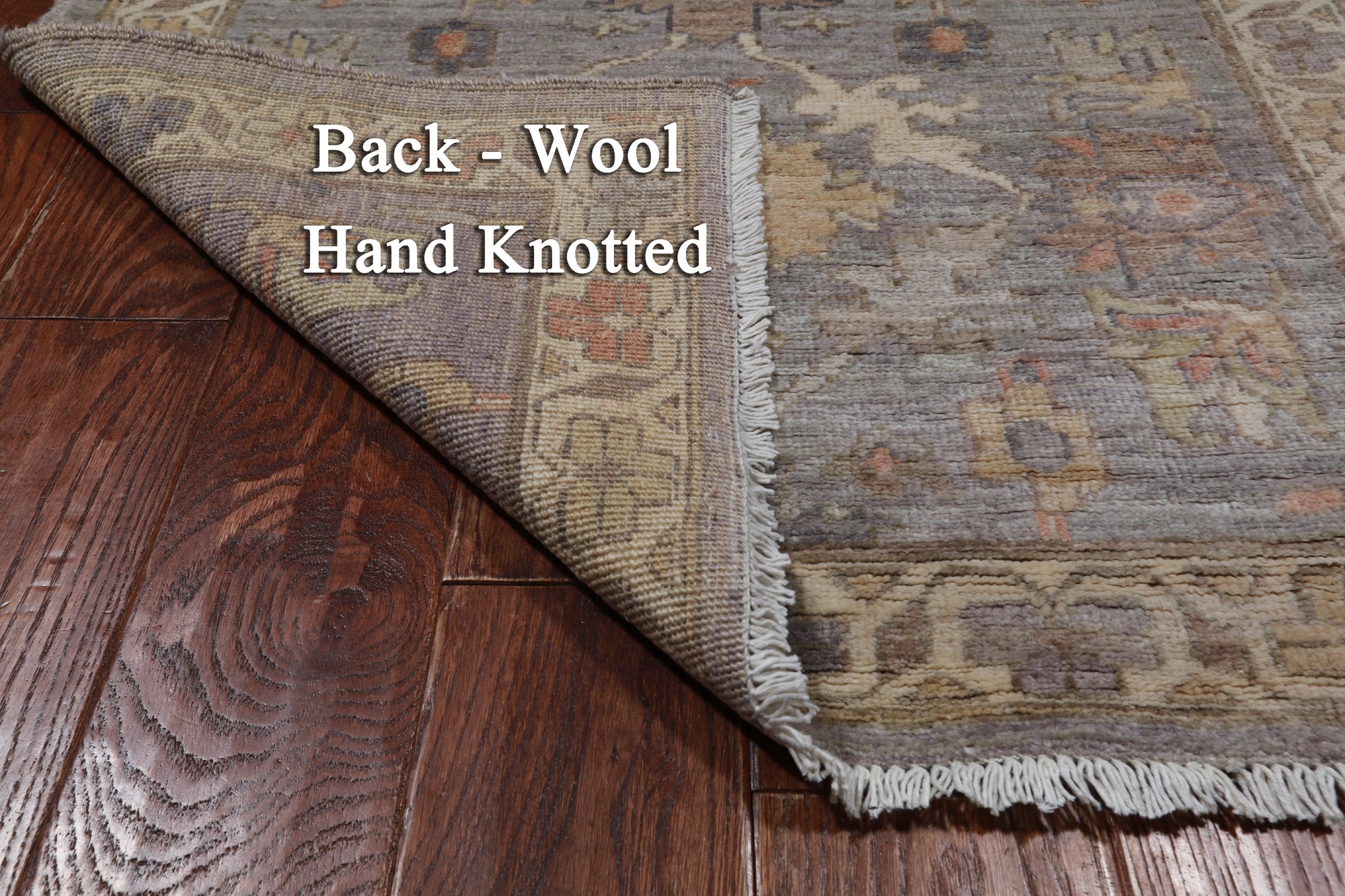 Silver Peshawar Washed Out Hand-Knotted Wool Runner Rug - 2' 10" X 10' 2"