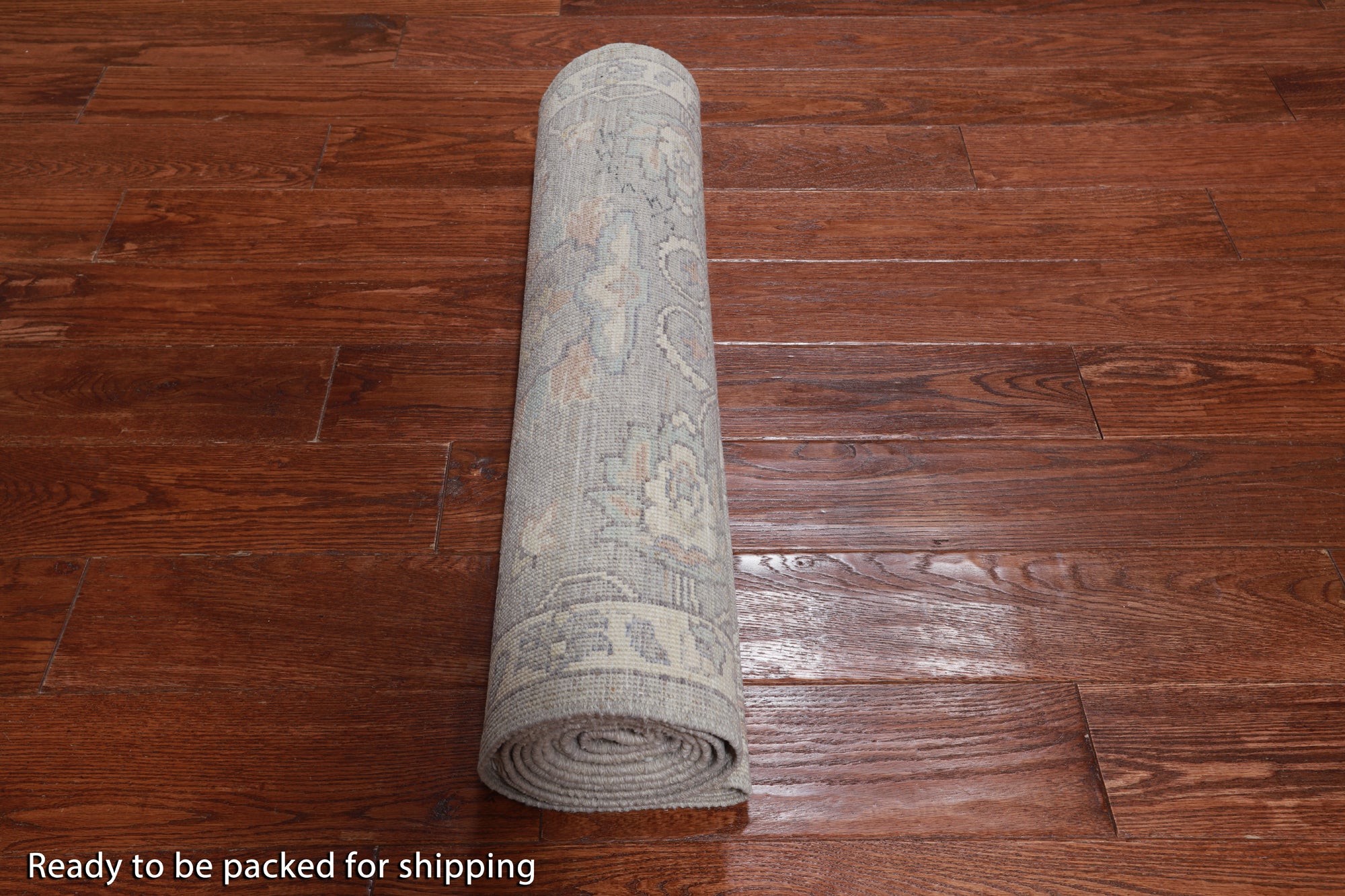 Silver Peshawar Washed Out Handmade Wool Runner Rug - 2' 7" X 9' 8"