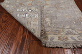 Silver Peshawar Washed Out Handmade Wool Runner Rug - 2' 5" X 5' 6"