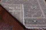 Grey Washed Out Peshawar Handmade Wool Rug - 2' 11" X 4' 8"