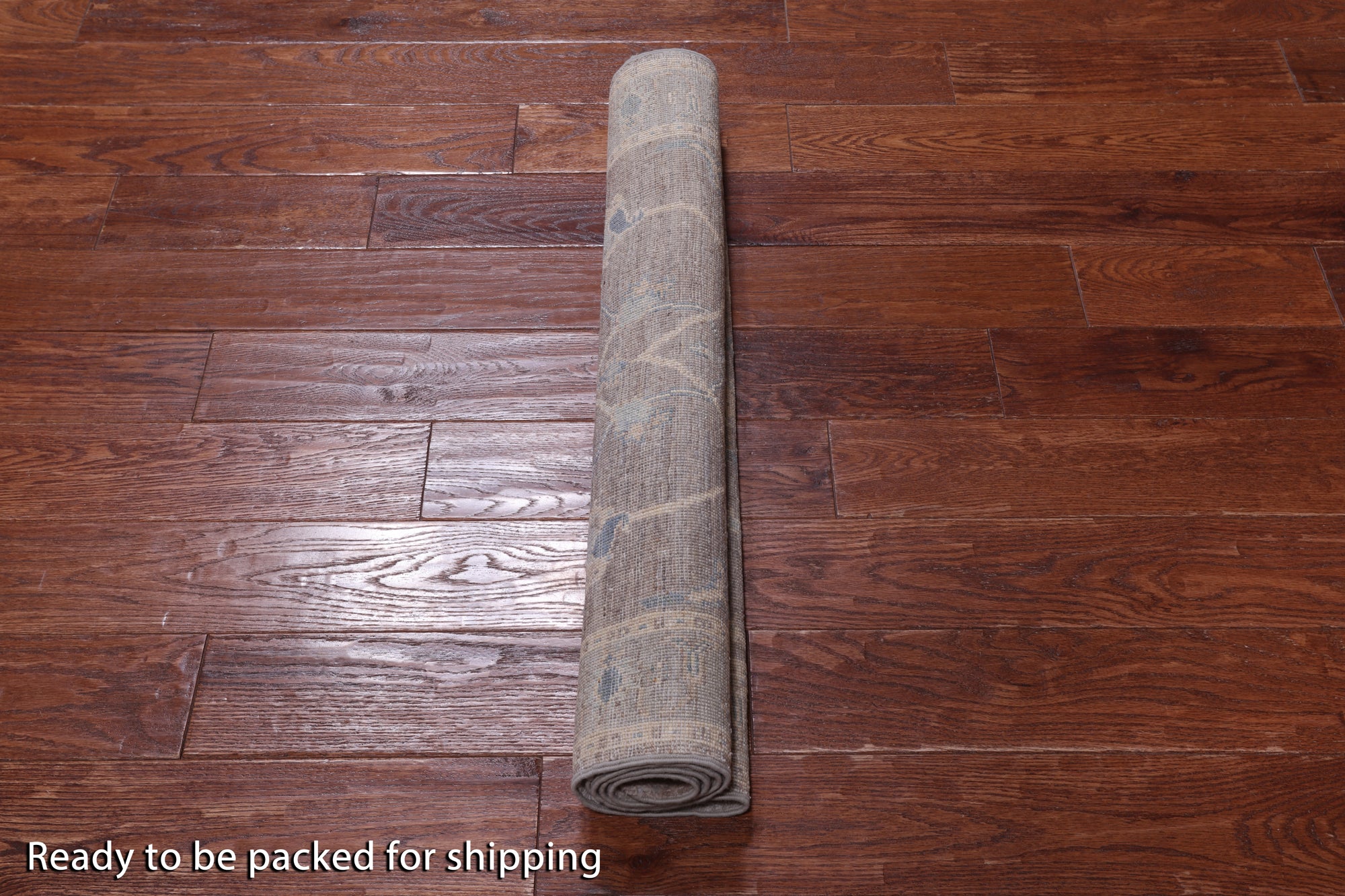 Grey Washed Out Peshawar Handmade Wool Rug - 2' 11" X 4' 8"