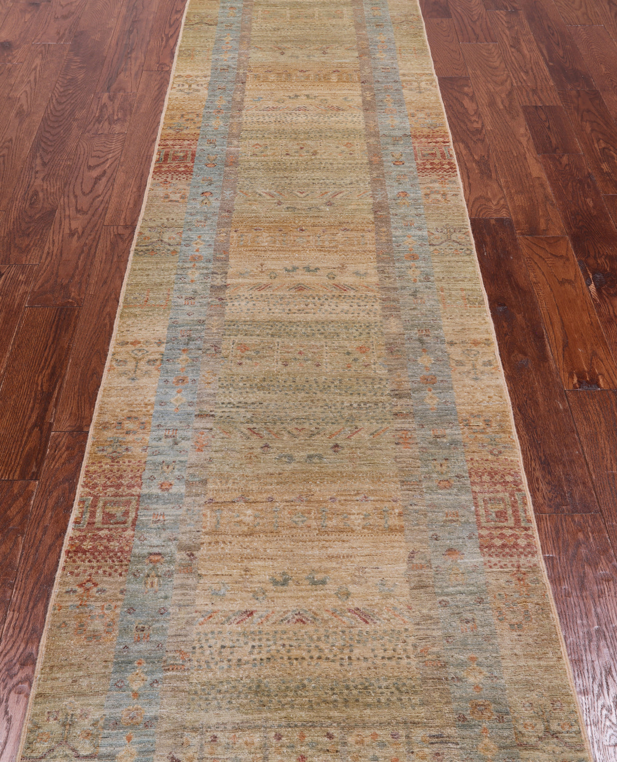 Tribal Persian Gabbeh Hand-Knotted Wool Runner Rug - 2' 8" X 11' 9"