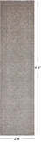 Ivory Peshawar Washed Out Hand-Knotted Wool Runner Rug - 2' 6" X 9' 9"