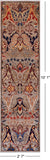 Persian Fine Serapi Handmade Wool Runner Rug - 2' 7" X 10' 1"