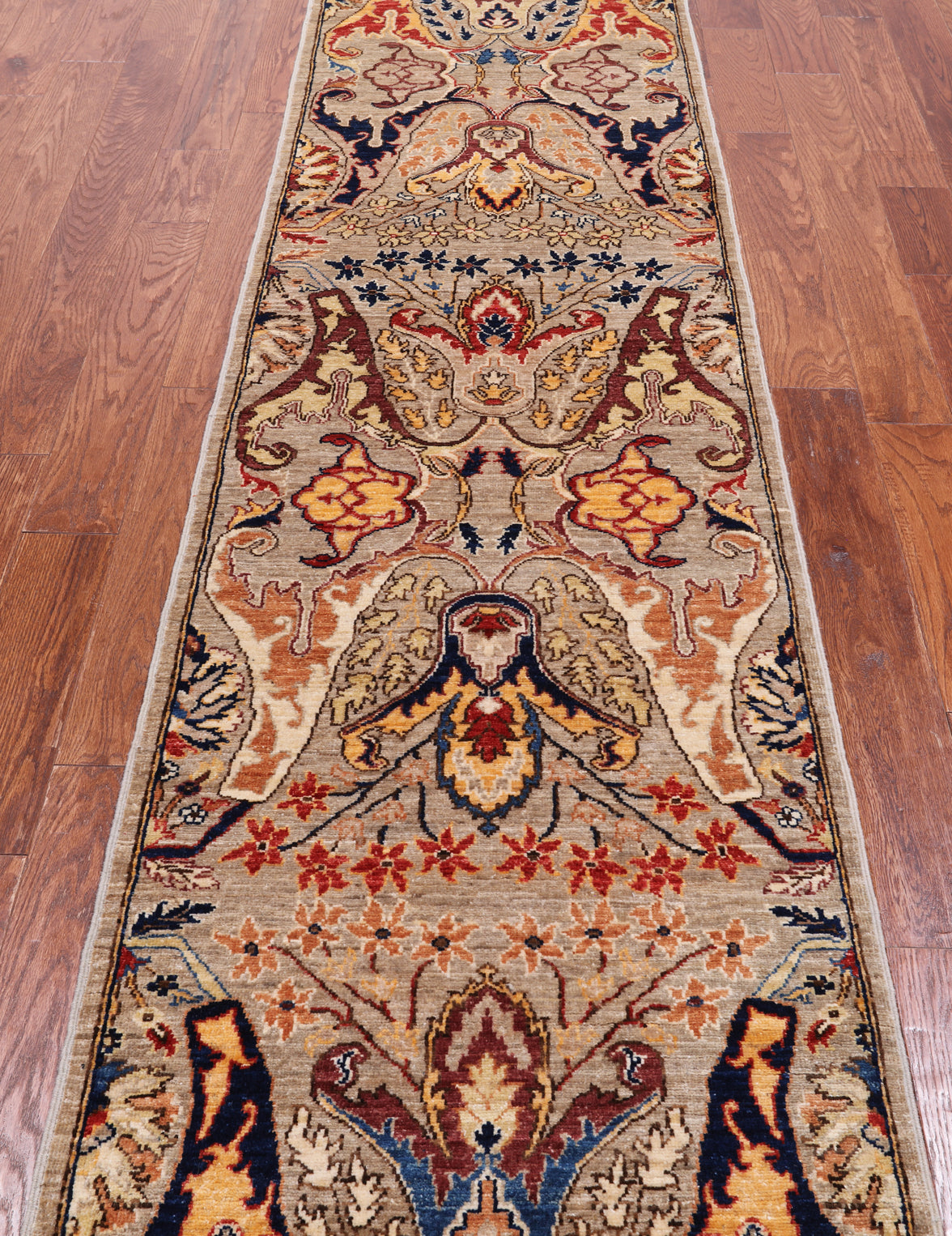 Persian Fine Serapi Handmade Wool Runner Rug - 2' 7" X 10' 1"
