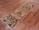 Persian Fine Serapi Handmade Wool Runner Rug - 2' 7" X 10' 1"