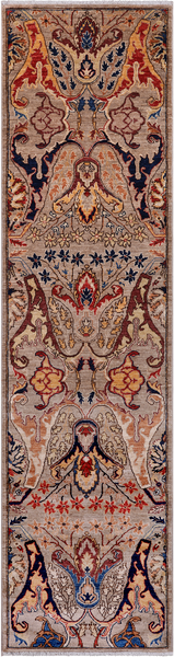 Persian Fine Serapi Handmade Wool Runner Rug - 2' 7" X 10' 1"