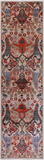 Silver Persian Fine Serapi Handmade Wool Runner Rug - 2' 9" X 10' 0"