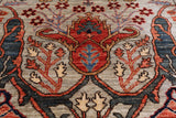 Silver Persian Fine Serapi Handmade Wool Runner Rug - 2' 9" X 10' 0"