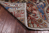 Silver Persian Fine Serapi Handmade Wool Runner Rug - 2' 9" X 10' 0"
