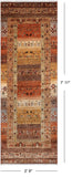 Tribal Persian Gabbeh Handmade Wool Runner Rug - 2' 9" X 7' 11"