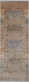 Tribal Persian Gabbeh Hand Knotted Wool Runner Rug - 2' 10" X 7' 8"