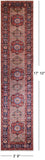 Ivory Persian Fine Serapi Handmade Wool Runner Rug - 3' 9" X 17' 10"