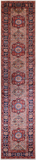 Ivory Persian Fine Serapi Handmade Wool Runner Rug - 3' 9" X 17' 10"