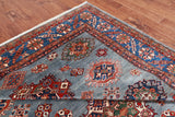 Blue Super Kazak Handmade Wool Rug - 7' 11" X 10' 3"