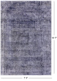 Persian Overdyed Hand Knotted Wool Area Rug - 7' 3" X 10' 7" - Golden Nile