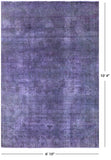 Persian Overdyed Hand Knotted Wool Area Rug - 6' 10" X 10' 4" - Golden Nile