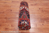 Ivory Vintage Persian Heriz Serapi Hand Knotted Wool Rug - 6' 8" X 9' 3"