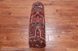 Red Vintage Persian Heriz Serapi Handmade Wool Rug - 6' 7" X 9' 7"
