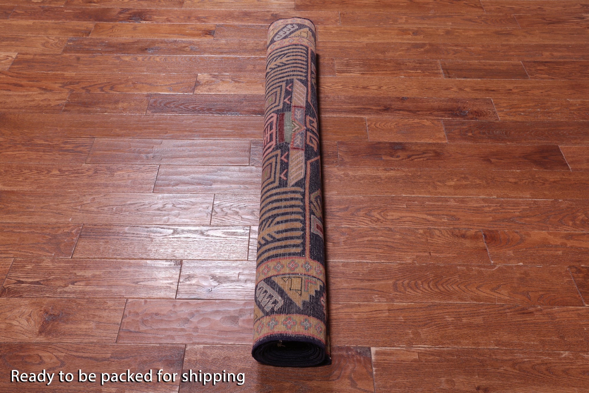 Navy Blue Vintage Persian Tabriz Hand Knotted Wool Rug - 4' 6" X 9' 7"