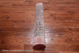 Navy Blue Vintage Persian Handmade Wool Runner Rug - 4' 3" X 11' 5"