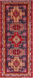 Eggplant Color Vintage Persian Hand Knotted Wool Runner Rug - 4' 2" X 9' 11"