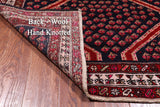 Navy Blue Vintage Persian Hand Knotted Wool Rug - 4' 2" X 7' 8"